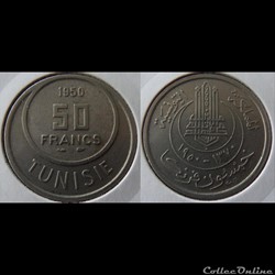 Tunisie 50 Francs 1950