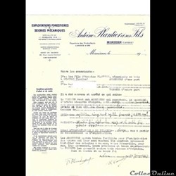 Vieux papiers: Mimizan Etablissements Plantier 1947