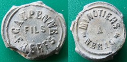 plomb de scellé Caupenne.Frères.Fils à Nérac
