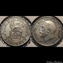 Grande Bretagne 6 Pence 1923