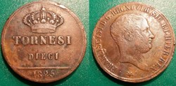 Italie Naples & Sicile 10 Tornesi 1825