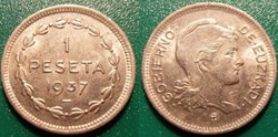 1 Peseta 1937 Euzkadi