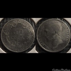 Belgique 50 Centimes 1911 Der Belgen
