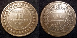 Tunisie 10 Centimes 1908A