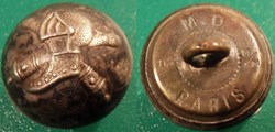 Bouton Bombé Heaume et Canons croisés Petit modèle