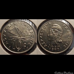 Nouvelle Calédonie 10 Francs 1977 IEOM