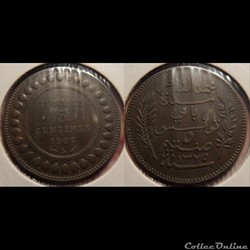 Tunisie 5 Centimes 1907A