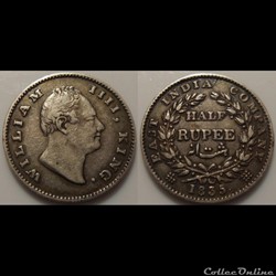 Indes Britannique 1/2 Rupee 1835