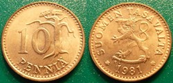 10 Penniä 1981