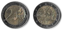 2 Euros 2019 30 ans Chute du mur de Berlin D