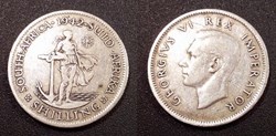 South Africa 1 Shilling 1942 Georges VI