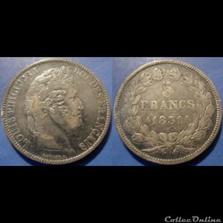 G-Louis Philippe 5 Francs 1831 A tête laurée tranche en relief