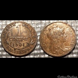 Aa 1 centime Dupuis 1901