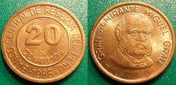 20 Centimos 1986