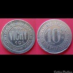 p- MN Vichy 10 C. 1922 Al Elie:50.6