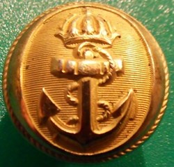 Bouton marine "Ancre couronnée"