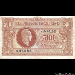 500 Francs Marianne France