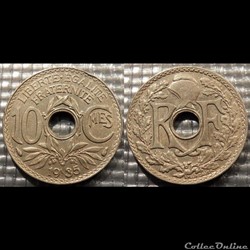 Dc 10 centimes EM Lindauer 1935 21mm 4g