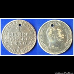 Allemagne Prusse 1 Silber Groschen 1870 A