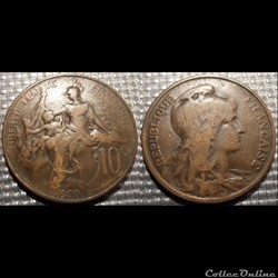 Da 10 centimes Dupuis 1900