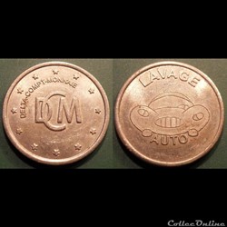 b- Jeton Lavage automobile DCM