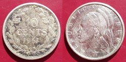 Libéria 10 Cents 1961