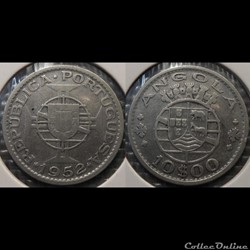 Angola 10 Escudos 1952