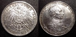 Germany Prusse drei mark 1913