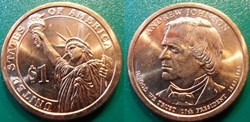 1 dollar Presidents: 1865-1869 Andrew Johnson