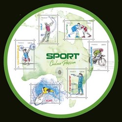 2023 Bloc 6 timbres - Sports couleur Passion
