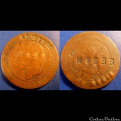 N-Napoleon III Empereur Dix centimes lauré1862 K SEDAN