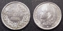 Pays Bas 10 Cents 1893