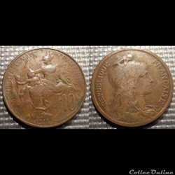 Da 10 centimes Dupuis 1915