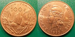 Polynésie Française 100 Francs I•E•O•M• abeille 1995