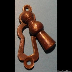 Applique entrée de clef de serrure avec cache