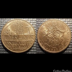 Lg 10 francs Mathieu 1980 26mm 10g