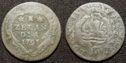 Pays Bas Province de Zélande 1 Duit 1791