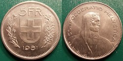 5 Francs 1981 frappe monnaie