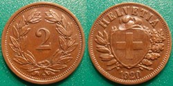 Suisse 2 Rappen 1920