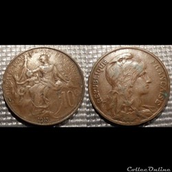 Da 10 centimes Dupuis 1913