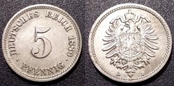 Allemagne 5 Pfennig 1889