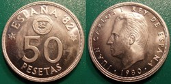 España 82 - 50 Pesetas 1980 Coupe du monde de football de 1982 en Espagne