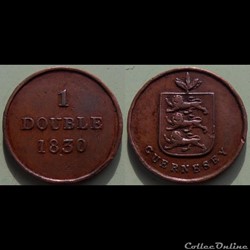 Guernesey 1 Double 1830