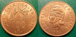 Nouvelle Calédonie 100 Francs 1984 IEOM