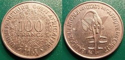 100 Francs 1968