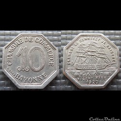 p- MN Bayonne 10C. 1920 Al Elie:10.3