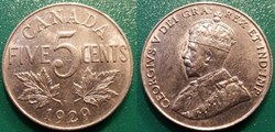 5 Cents 1929