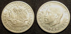 10 Centimes 1949 Président Estimé Dumarsais