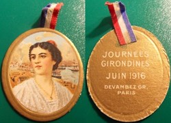 Insigne épinglette "Journées Girondines Juin 1916"