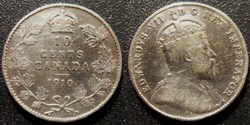 Canada 10 Cents 1910 Edouard VII